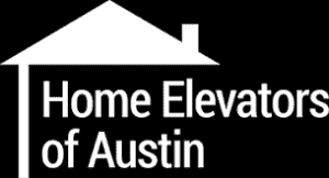 home elevators of austin logo in white